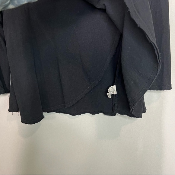 WE THE FREE Free People Tulip Cross Front Black Top size Small - Picture 6 of 12